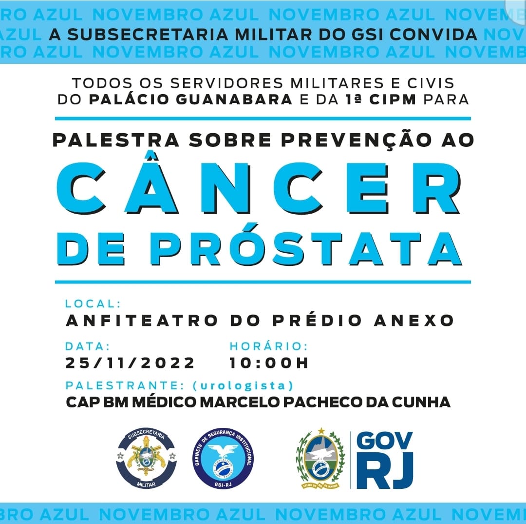Palestra prevenção ao cancer de prostata