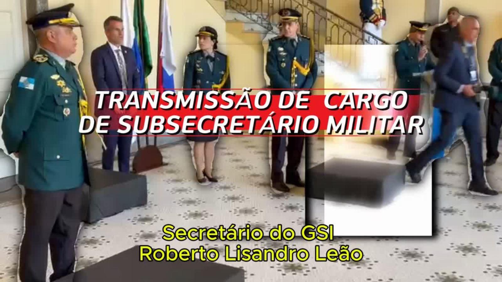 Solenidade de passagem de cargo do Subsecretário Militar do GSI